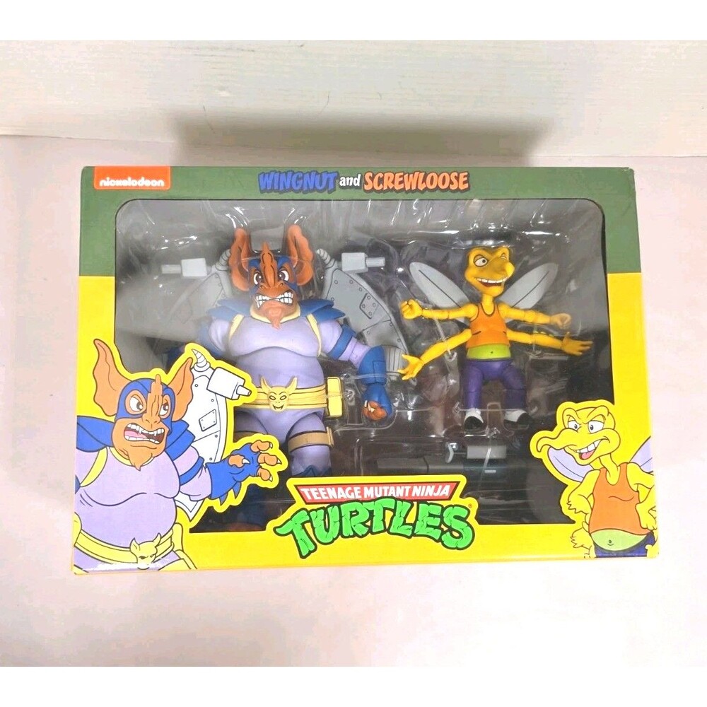 NECA TMNT Wingnut and Screwloose Teenage Mutant Ninja Turtles Figure New 2021
